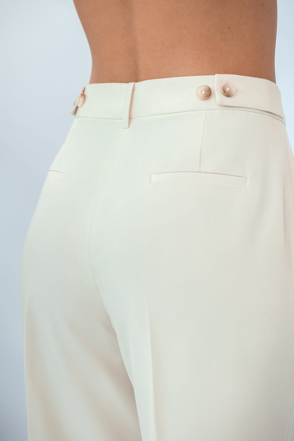 Refine Pleated Straight-Leg Trouser